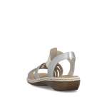 náhled Dámské sandály RIEKER 65918-91 stříbrná S6