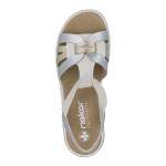 náhled Dámské sandály RIEKER 65918-91 stříbrná S6