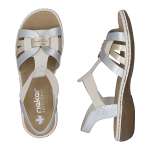 náhled Dámské sandály RIEKER 65918-91 stříbrná S6