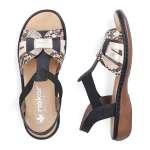 náhled Dámské sandály RIEKER 65918-92 černá S6