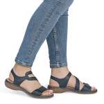 náhled Dámské sandály RIEKER 659C7-16 modrá S6