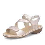 detail Dámské sandály RIEKER 659C7-89 zlatá S6