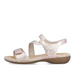 náhled Dámské sandály RIEKER 659C7-89 zlatá S6