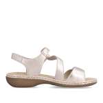 náhled Dámské sandály RIEKER 659C7-89 zlatá S6