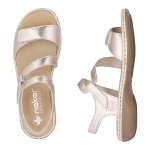 náhled Dámské sandály RIEKER 659C7-89 zlatá S6