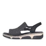 náhled Dámské sandály RIEKER 66241-00 černá S6