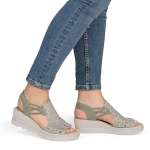 náhled Dámské sandály RIEKER 67465-52 zelená S6