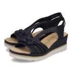 náhled Dámské sandály RIEKER 67471-00 černá S6