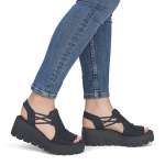 náhled Dámské sandály RIEKER 68075-00 černá S6