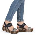 náhled Dámské sandály RIEKER 68172-00 černá S6