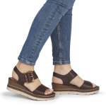 náhled Dámské sandály REMONTE D2L53-25 hnědá S6