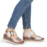 náhľad Dámske sandále REMONTE D2L53-90 zlatá S6