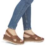 náhled Dámské sandály REMONTE D2L59-24 hnědá S6