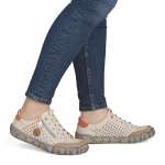 náhled Dámské polobotky RIEKER L0355-61 béžová S6