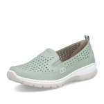 náhľad Dámske mokasíny RIEKER L32F4-52 zelená S6