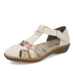 detail Dámské sandály RIEKER M1655-62 béžová S6