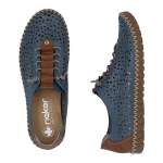 náhled Dámské polobotky RIEKER M2856-12 modrá S6