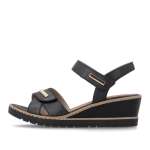 náhled Dámské sandály REMONTE R6266-01 černá S6