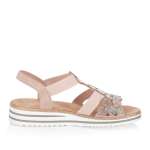 náhled Dámské sandály RIEKER V0613-90 růžová S6