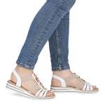 náhled Dámské sandály RIEKER V0656-80 bílá S6