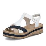 detail Dámské sandály RIEKER V0919-81 bílá S6