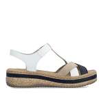 náhled Dámské sandály RIEKER V0919-81 bílá S6