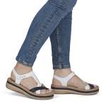 náhled Dámské sandály RIEKER V0919-81 bílá S6