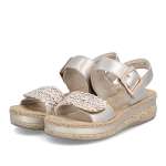 náhled Dámské sandály RIEKER V0951-90 zlatá S6