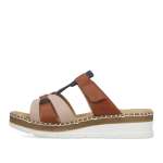 náhled Dámské nazouváky RIEKER V1291-90 béžová S6