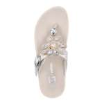 náhled Dámské žabky RIEKER V1461-90 stříbrná S6