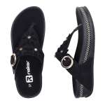 náhled Dámské žabky RIEKER V1466-00   BLACK   F/S6