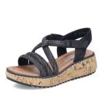 náhled Dámské sandály RIEKER V1762-00 černá S6