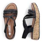 náhled Dámské sandály RIEKER V1762-00 černá S6