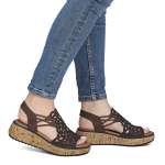 náhled Dámské sandály RIEKER V1765-24 hnědá S6