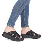 náhled Dámské nazouváky RIEKER V1789-00 černá S6