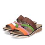 náhled Dámské nazouváky RIEKER V3652-96 hnědá S6