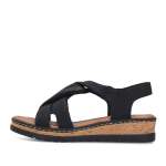 náhled Dámské sandály RIEKER V4161-00 černá S6