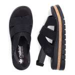 náhled Dámské sandály RIEKER V4959-00 černá S6