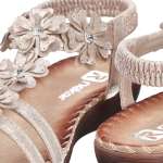 náhled Dámské sandály RIEKER V7573-90 zlatá S6