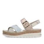 náhled Dámské sandály RIEKER V7951-90 zlatá S6