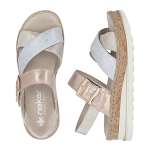 náhled Dámské sandály RIEKER V7951-90 zlatá S6