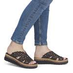 náhled Dámské nazouváky RIEKER V7992-24 hnědá S6