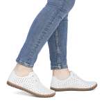 náhled Dámské polobotky RIEKER M2801-80 bílá S6