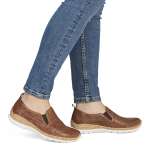 náhled Dámské mokasíny RIEKER N4251-22 hnědá S6