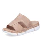 náhľad Dámske šľapky RIEKER V2375-60 béžová S6