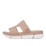 náhľad Dámske šľapky RIEKER V2375-60 béžová S6