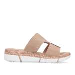 náhľad Dámske šľapky RIEKER V2375-60 béžová S6