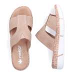 náhľad Dámske šľapky RIEKER V2375-60 béžová S6