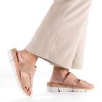 náhľad Dámske šľapky RIEKER V2375-60 béžová S6