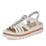 náhled Dámské sandály RIEKER V4918-90 stříbrná S6